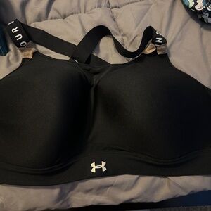Under Armour Black Strappy Sports Bra